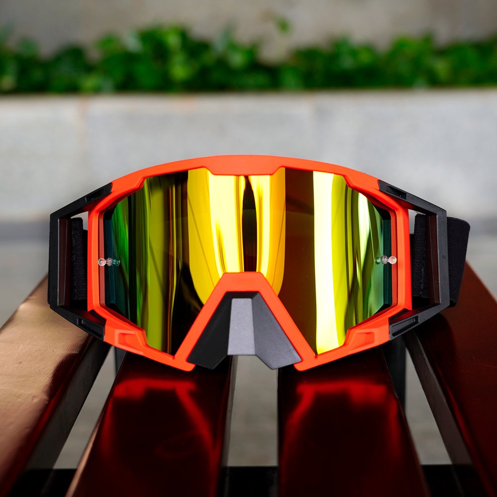 Anti-Fog Motorcycle Goggles UV400 TPU Frame for Off-Road Dirt Bike Motocross and ATV Riding Protection
