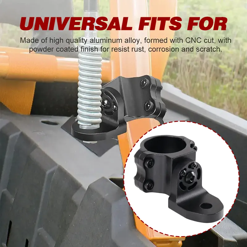 1.75-2inch Aluminum Flag Mount Whip Light Clamp UTV Flag Mount Whip Light Mounting Bracket for ATV RZR Can Am UTV