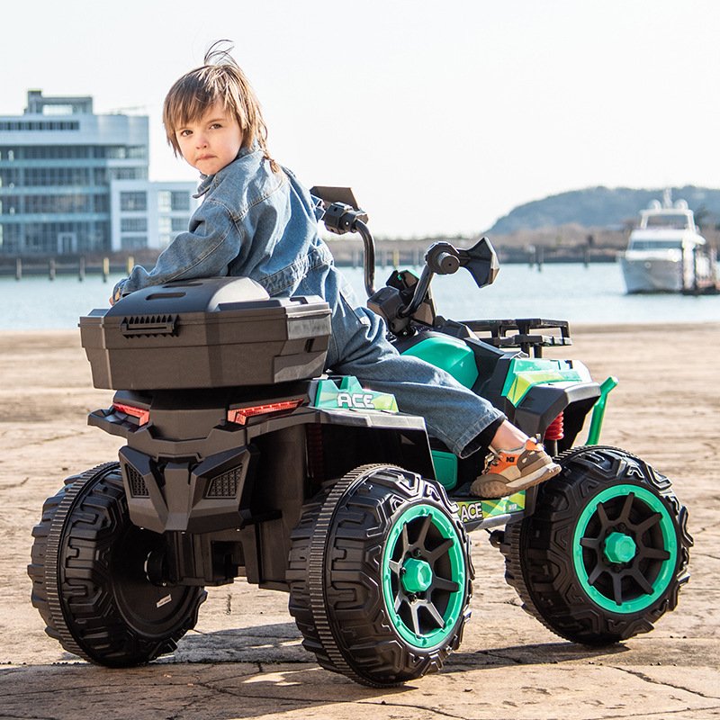 New Big Powerfull 12V10Ah ATV Battery Car Kids Ride on Toy With Car Hopper for Children to Drive Ride on Car