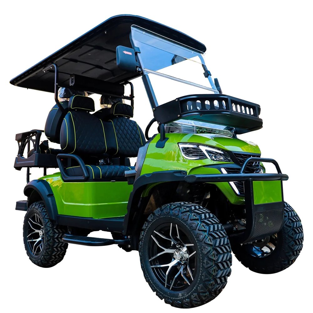 Cheapest Club Carts Golf Buggy Vehicles Power Glide Golf Car Golf Crts Lithium Battery 2 4 6seater Gasoline Petrol Red Color 48V