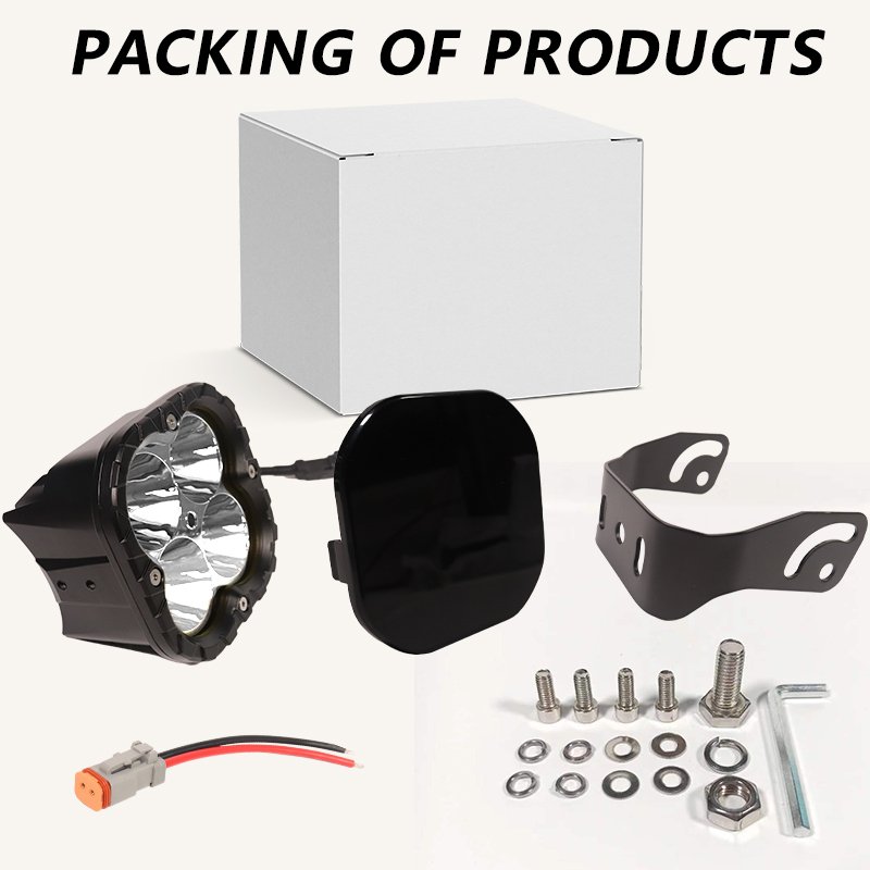 5x5 Inch 80W LED Cube Pods Driving Fog Amber Off Road Work Light for Off-road Vehicles Motorcycles Auxiliary Led Lights