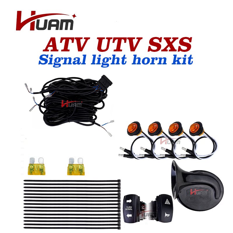 ATV UTV SXS Turn signal LED Light Kit Speaker Suitable for Polaris RZR Can Am Turn signal Package