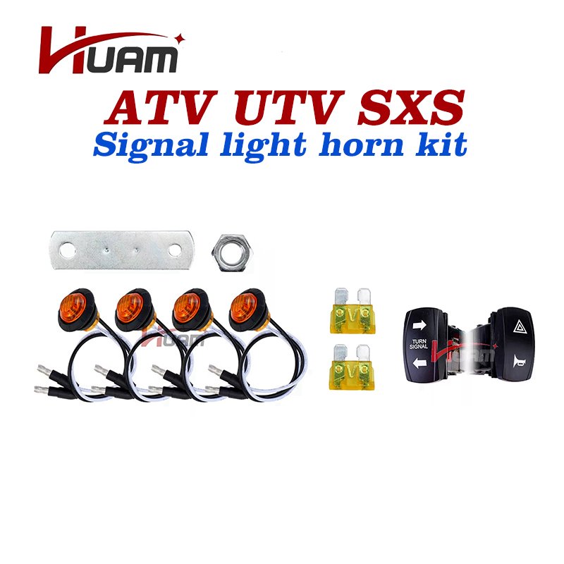 ATV UTV SXS Turn signal LED Light Kit Speaker Suitable for Polaris RZR Can Am Turn signal Package
