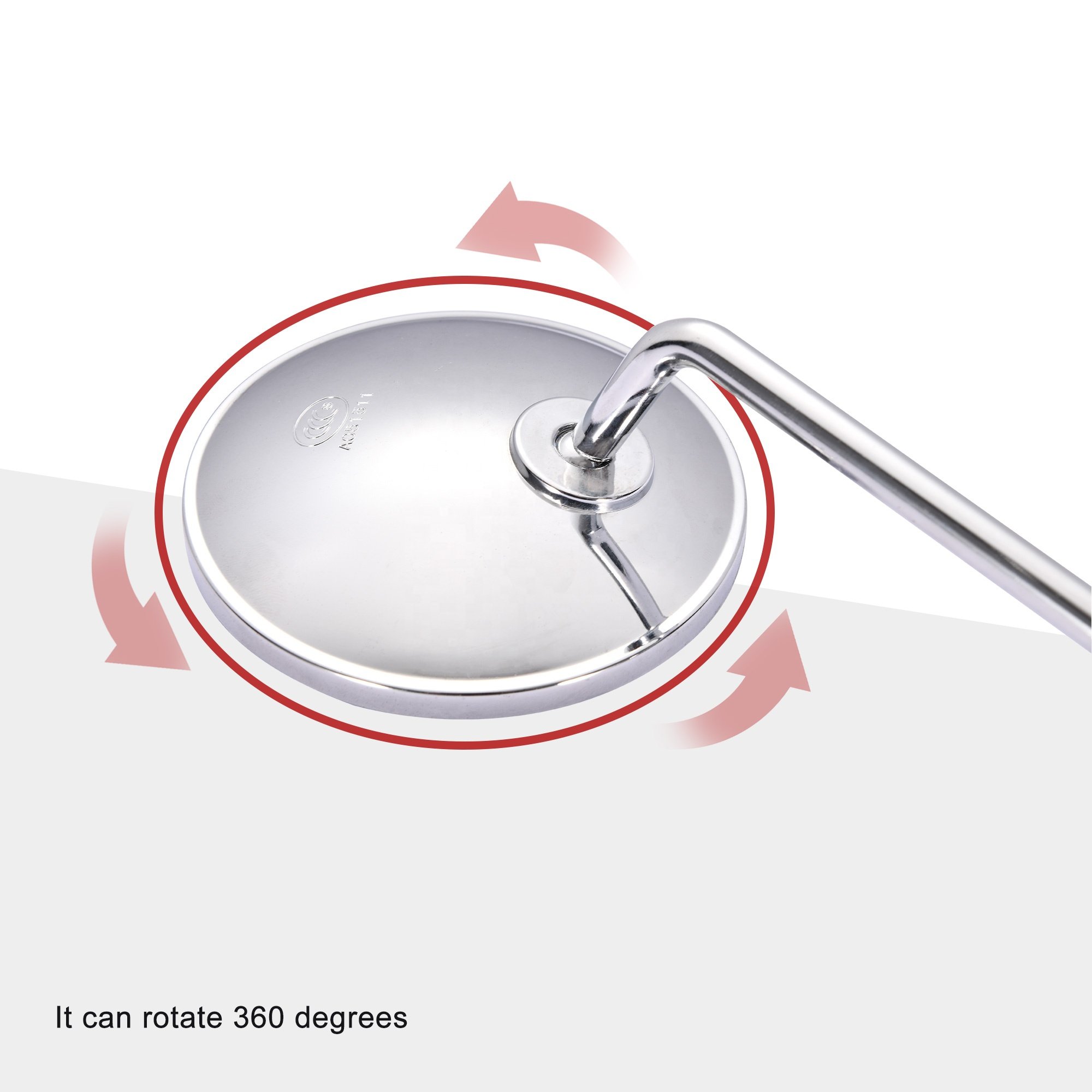 GOOFIT 8MM Thread Round Motorcycle Rearview Mirror Replacement for 50cc 70cc 90cc 110cc 125cc 150cc 200cc 250cc ATV Scooter