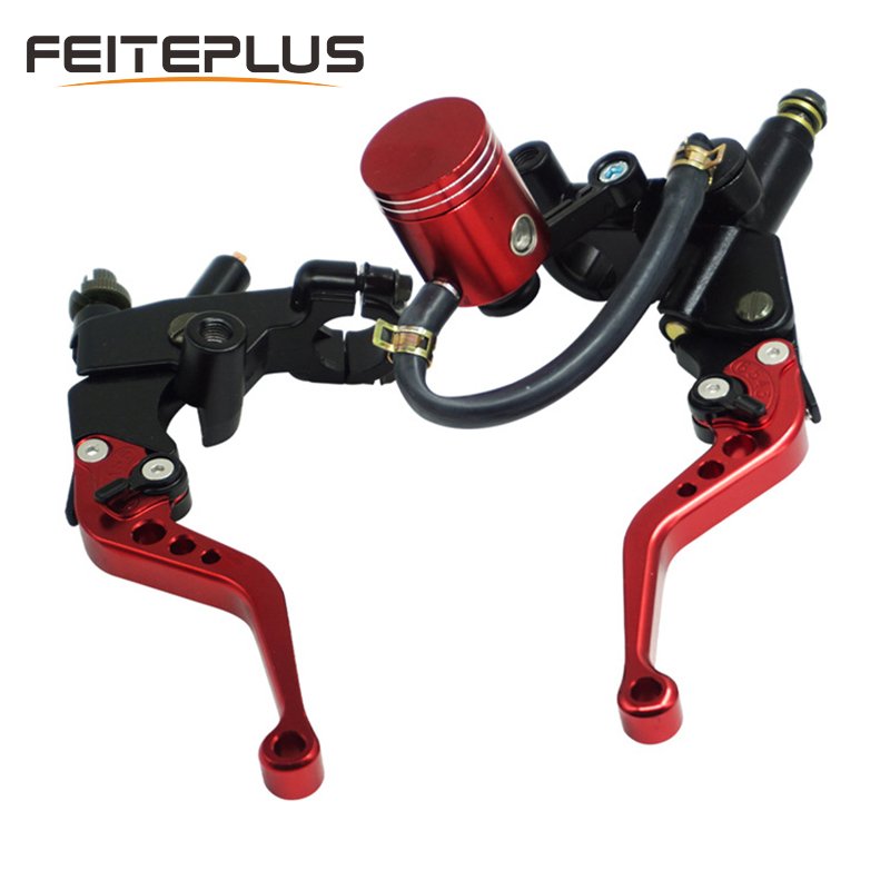 7/8" 22mm CNC Aluminum Motorcycle Brake Clutch Master Cylinder Lever Reservoir Universal Adjustable ATV for Yamaha Honda Suzuki