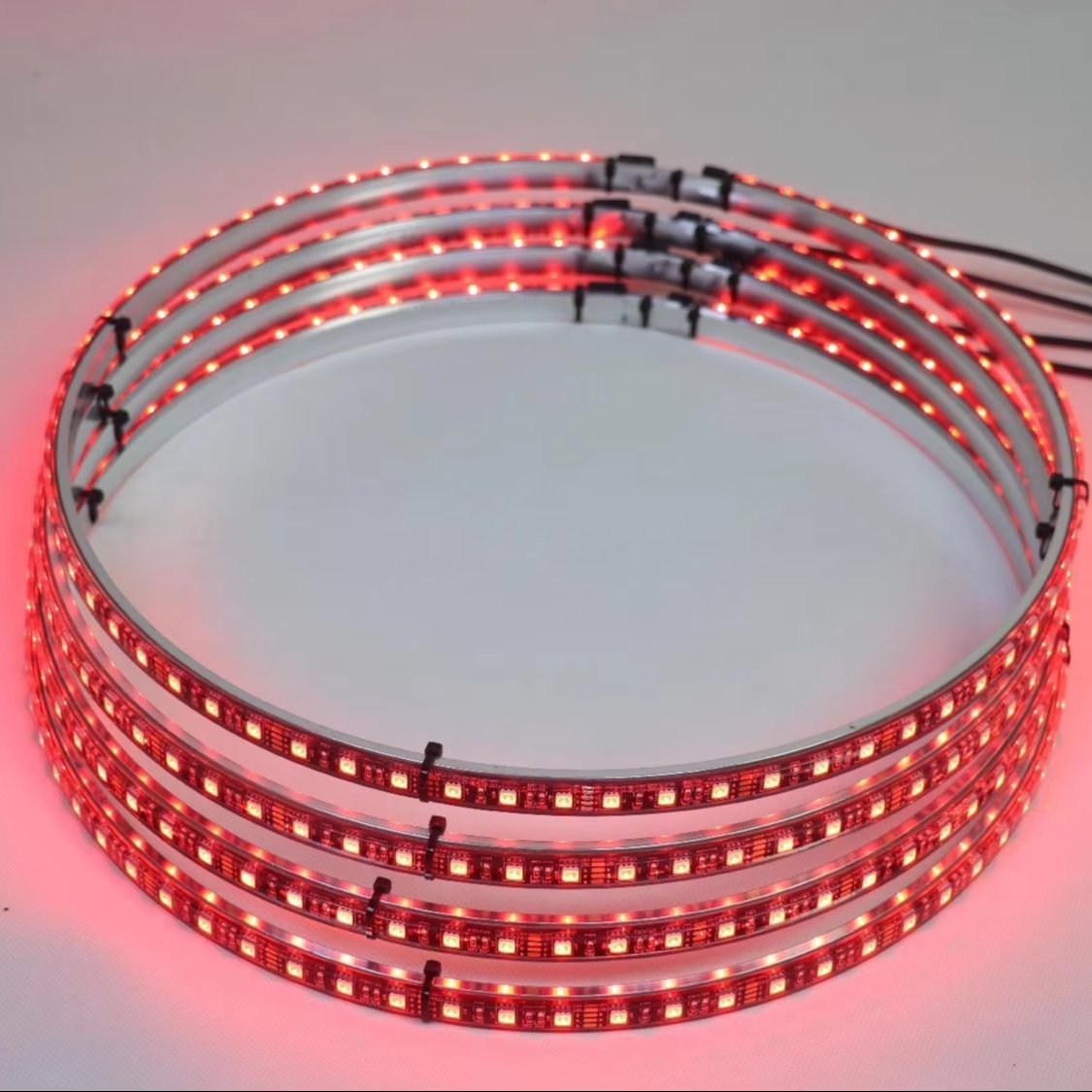 17 Inch RGB LED Wheel Rims Light Wireless Control Car Wheel Lights for UTVs