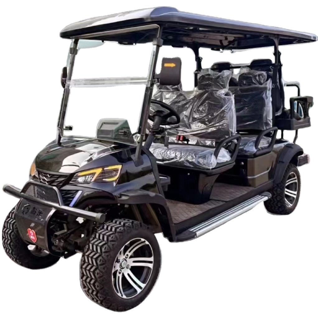 Source Factory 4 Wheel 6 Person Electric Big Screen Off-Road Golf Vehicle Hunting Cart For Sale