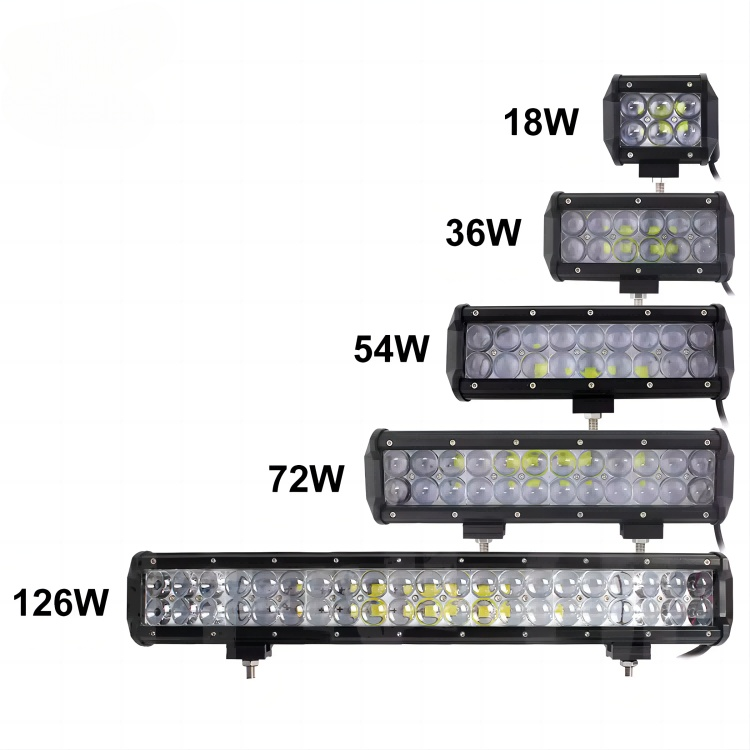 Bright 4 7 9 12 20 22 28 Inch LED Work Lamp Waterproof 4D Projector Lens Off Road Led Light Bar 12V 24V for Tractor ATV SUV Cars