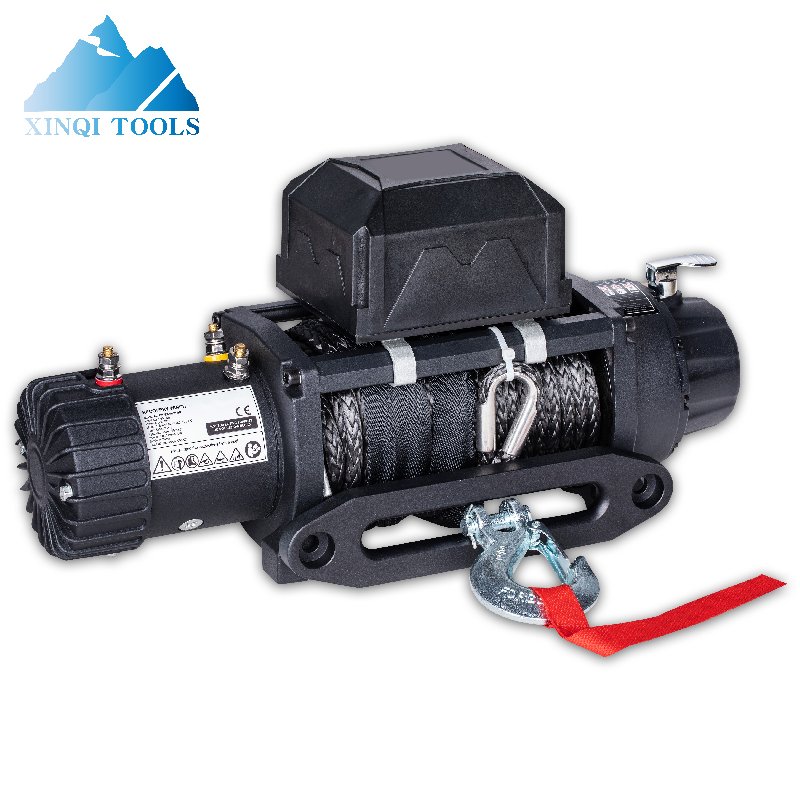 XINQI 2021 Best Selling 12V Synthetic Rope Waterproof 9500lb Electric Winch for ATV/UTV Off-road
