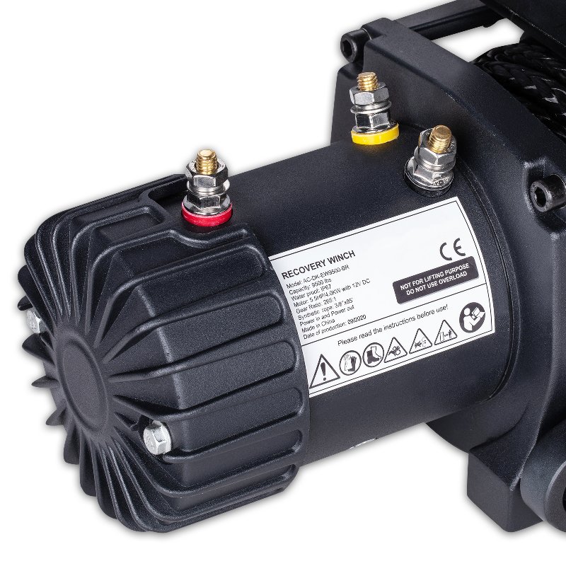 XINQI 2021 Best Selling 12V Synthetic Rope Waterproof 9500lb Electric Winch for ATV/UTV Off-road