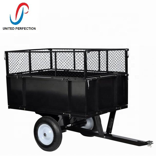 2024 Promotion Heavy Duty 300KG Load Tow Tipping ATV Trailer Multi-Purpose Small Garden Trailer With Low MOQ