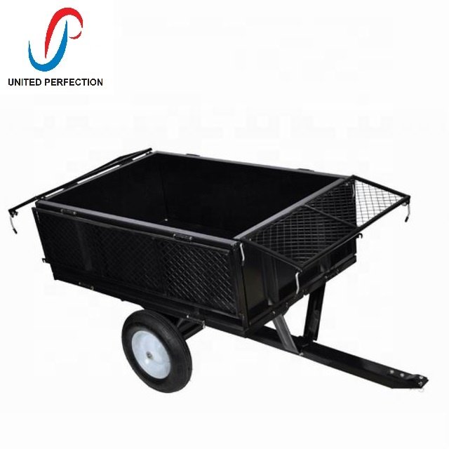 2024 Promotion Heavy Duty 300KG Load Tow Tipping ATV Trailer Multi-Purpose Small Garden Trailer With Low MOQ
