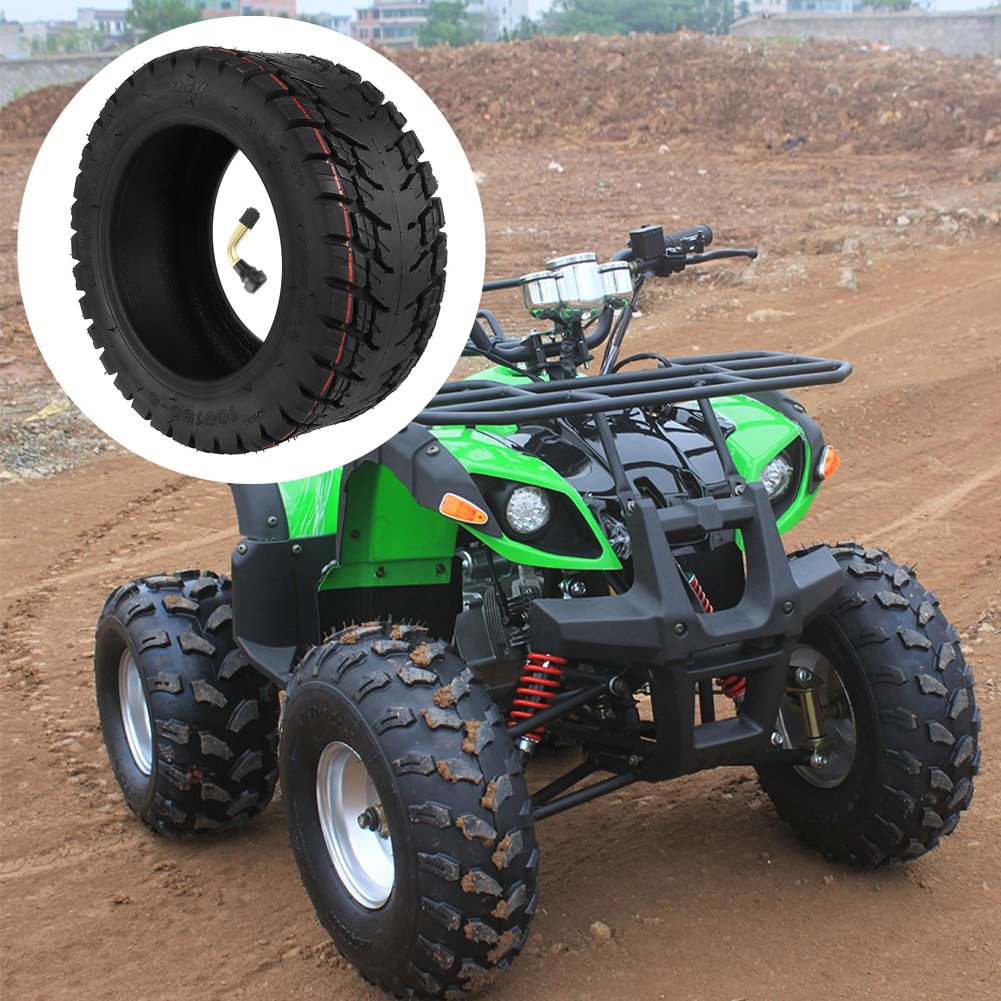 New Image 100/55-6 11 Inch Off-Road Tubeless Tires With Valve Non-slip for Go Karts ATV Quad Mini Bike E-Scooter Tire