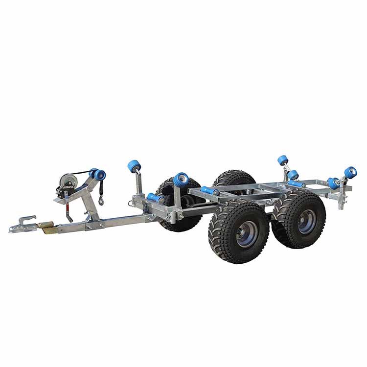 RCM Latest Fashion Durable Outdoor Atv Forestry Trailer Wood Timber Trailer Atv Log Trailer With Crane Timber Loader