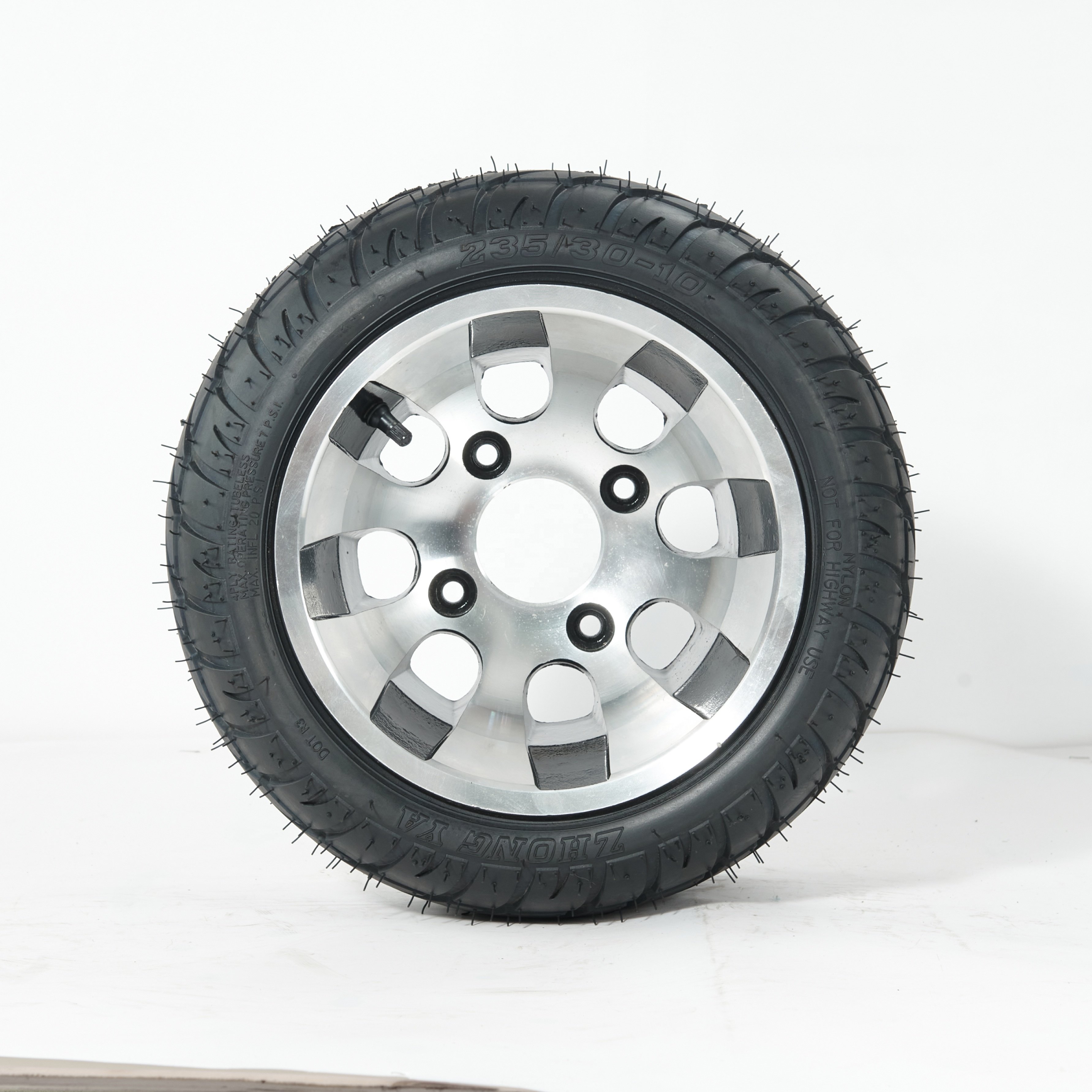 Wholesale 235 / 30-10 Inch Tire with Alloy Wheel Hub for Four Wheel Go Kart ATV Electric Vehicle Accessories Modification