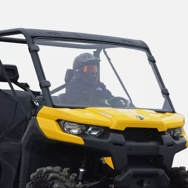 Heavy-Duty Full Windshield for CA BRP Defender HD5 HD8 HD10 MAX Standard 1/4" Thick Polycarbonate OEM WS-CA-DEF-75 ATV UTV Parts