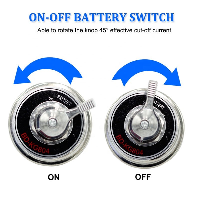 12-48V Master Disconnect Cut/Shut-Off Battery Switch for Car Truck Auto ATV Vehicle