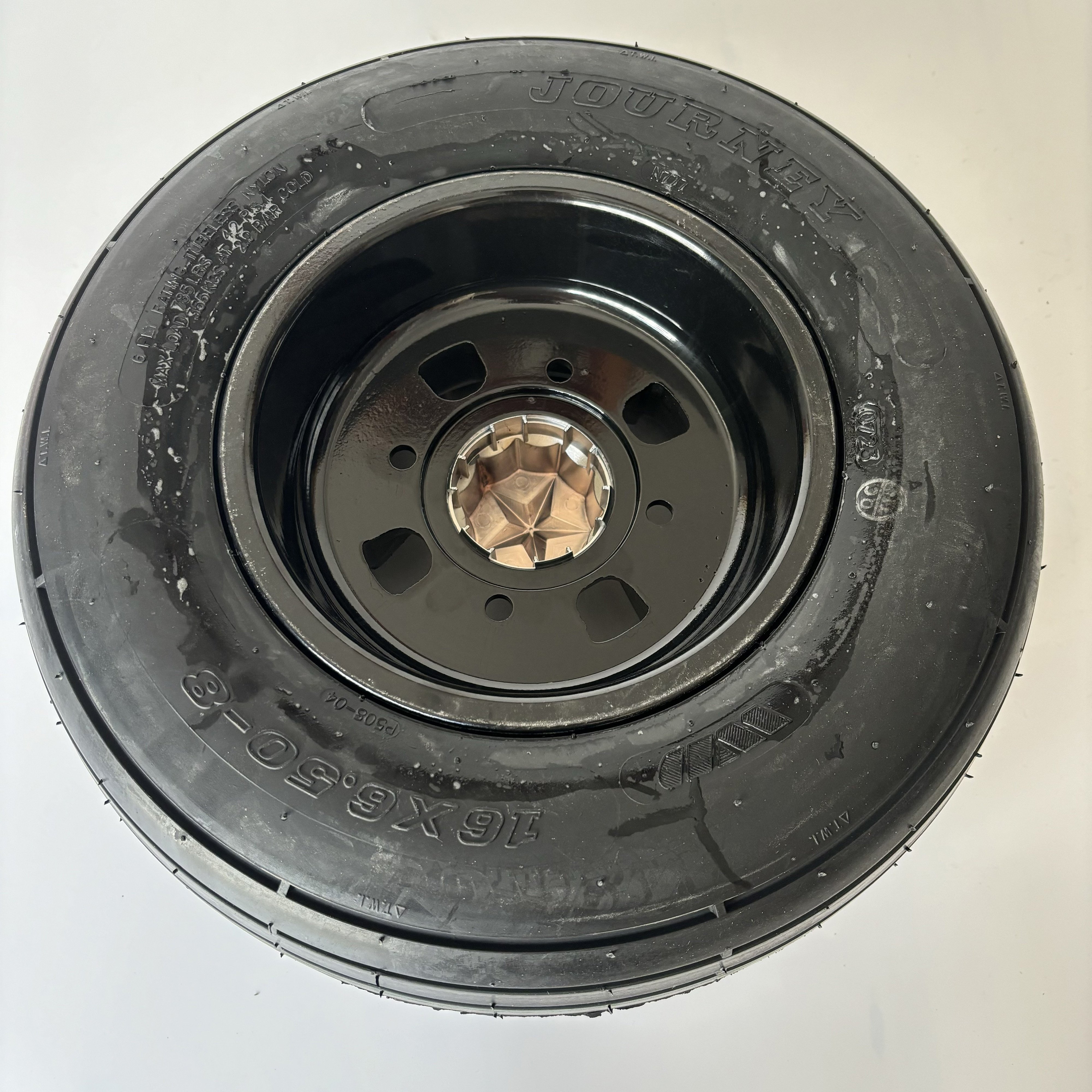 New High Quality 16x6.50-8 6PR Tubeless Tire with 8 Inch Aluminum Alloy Rim Set Fit for ATV GO KART LAWN MOWER