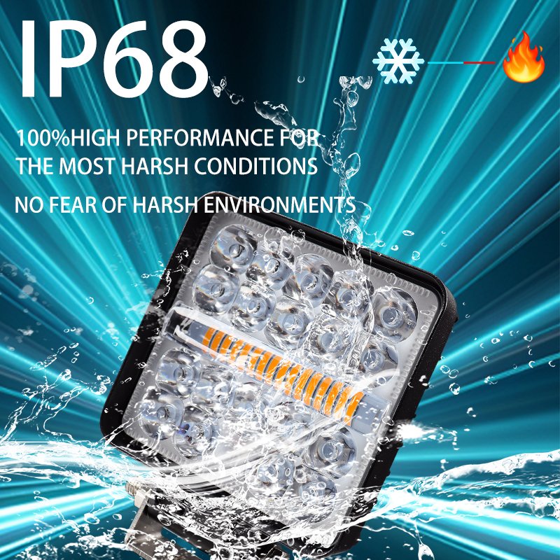 4Inch 48W LED Work Light LED Running Light Offroad 4x4 Spotlight 12V 24V for Truck Car Motorcycle Tractor SUV ATV LED Headlights