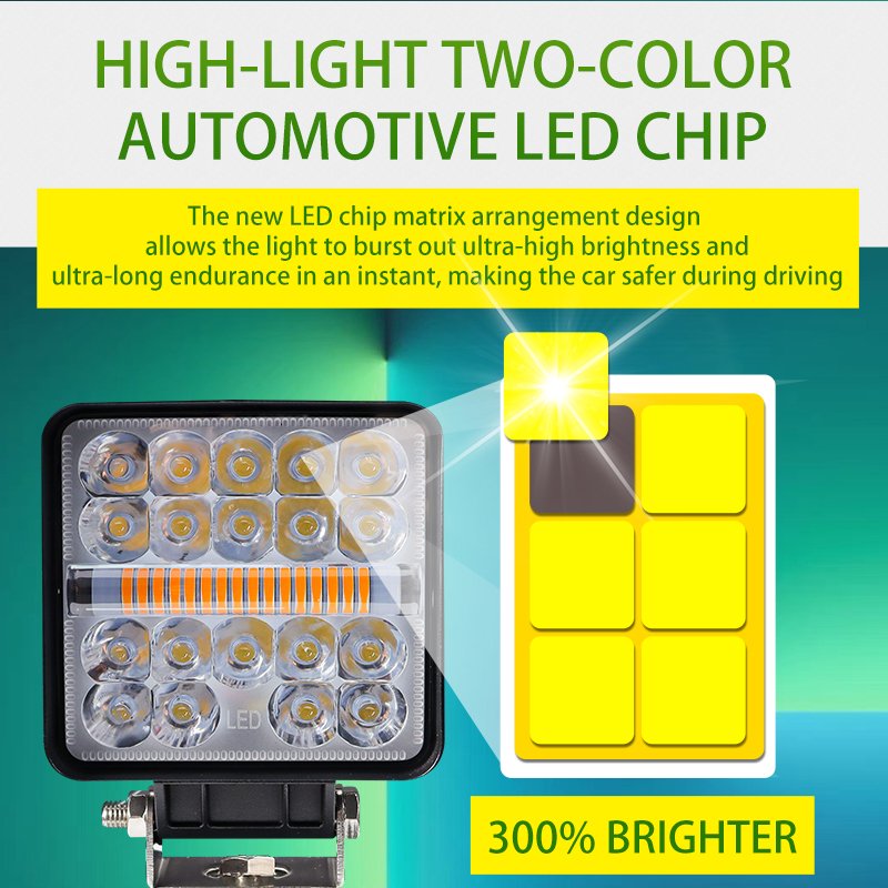 4Inch 48W LED Work Light LED Running Light Offroad 4x4 Spotlight 12V 24V for Truck Car Motorcycle Tractor SUV ATV LED Headlights