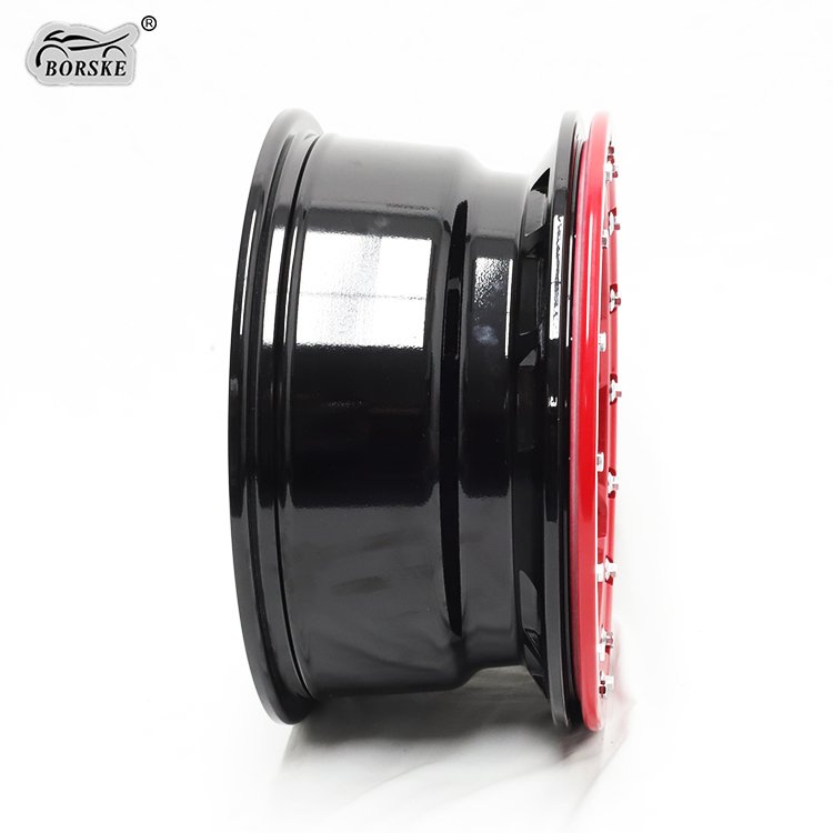 Borske ATV Part Manufacturer Aluminium 15/14 Inch ATV Beadlock Wheels 4x110 Alloy Rims Wheels