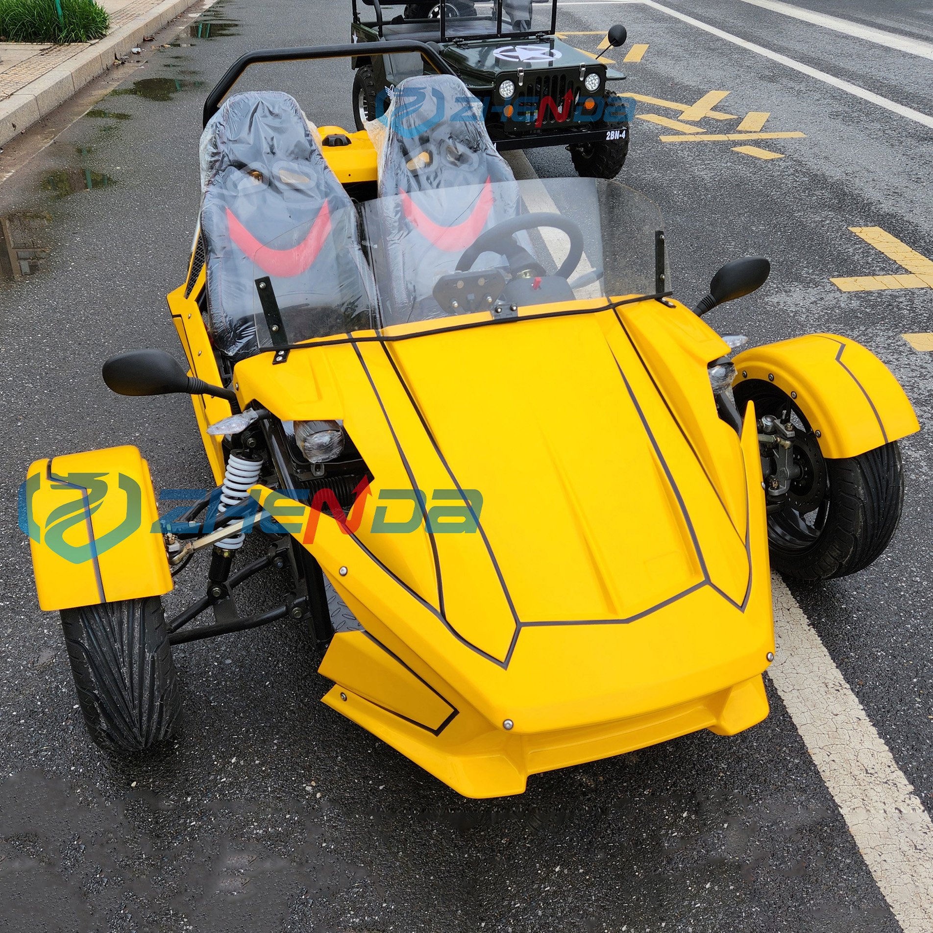 New 350cc 4-seat Utility Vehicle New Buggy Cars Adults Utility Vehicle Petrol Carts Trike Roadster Special Transportation