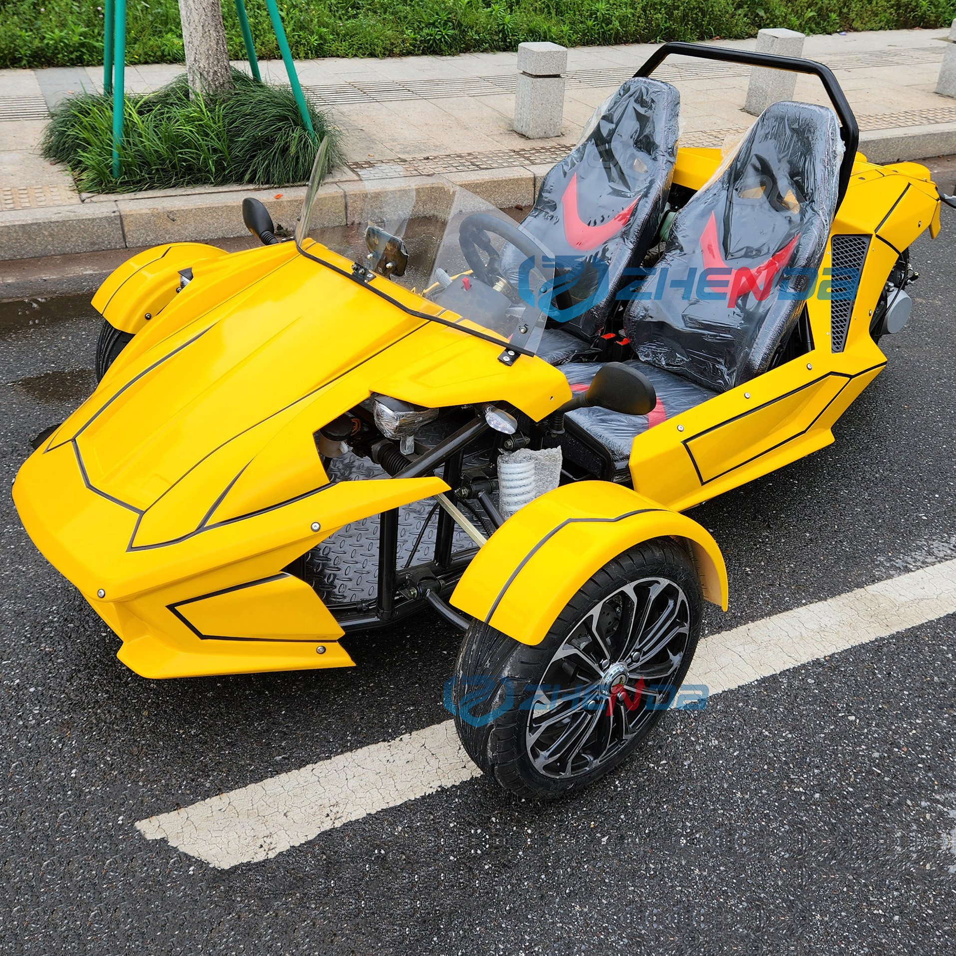 New 350cc 4-seat Utility Vehicle New Buggy Cars Adults Utility Vehicle Petrol Carts Trike Roadster Special Transportation