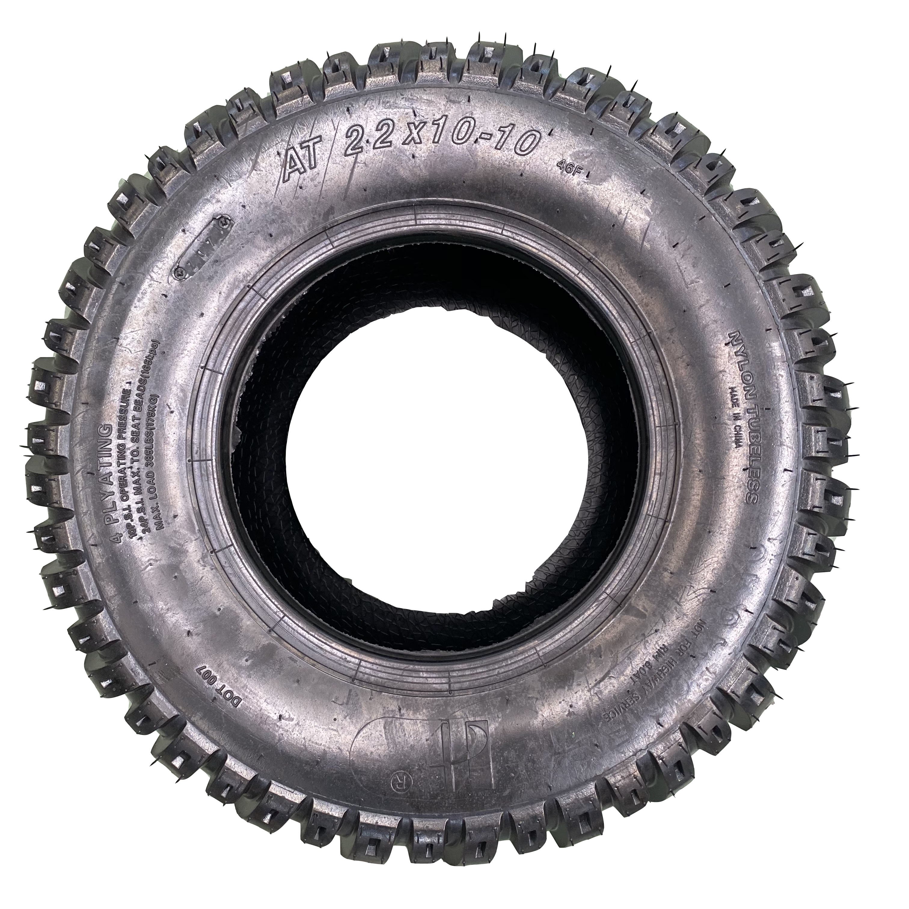 22 10 10 ATV Tires ATV and UTV Tires ATV Tire Tubeless for Off Road Quad Dirt Bike Buggy