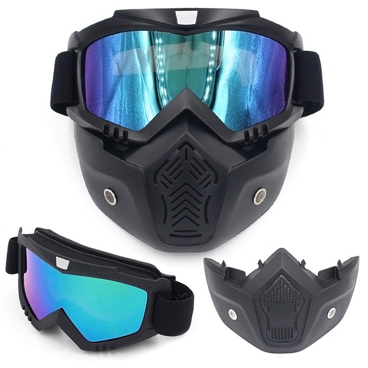 Wholesale OEM Custom Logo MX Goggles Polarized Blue Ski and ATV Dirt Bike Motorcycle Motocross Goggles with Custom Logo