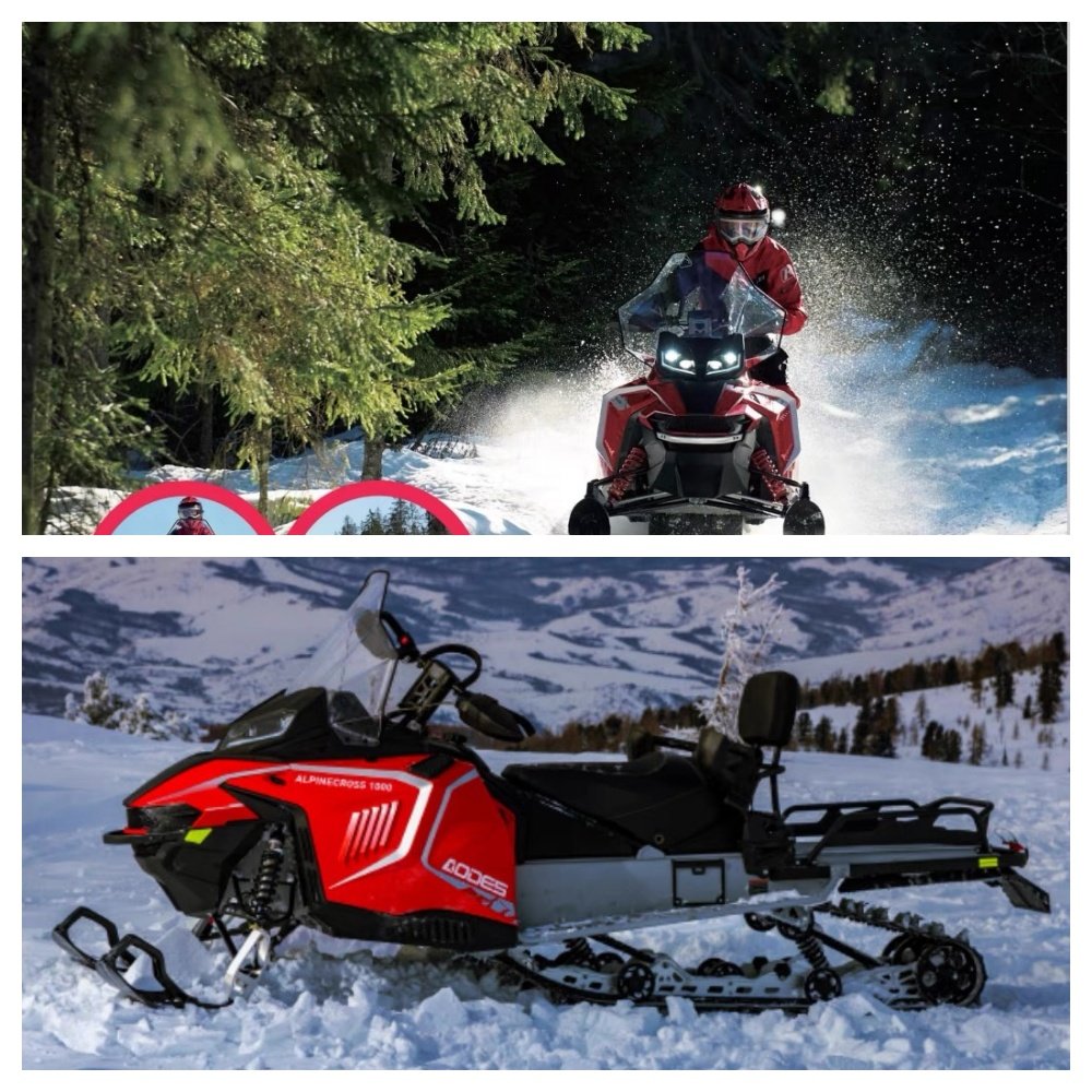 1000CC Two-Cylinder Touring Adult Snowmobile Large-Displacement ATV All-Terrain Vehicle for Snowmobiling and Sledding