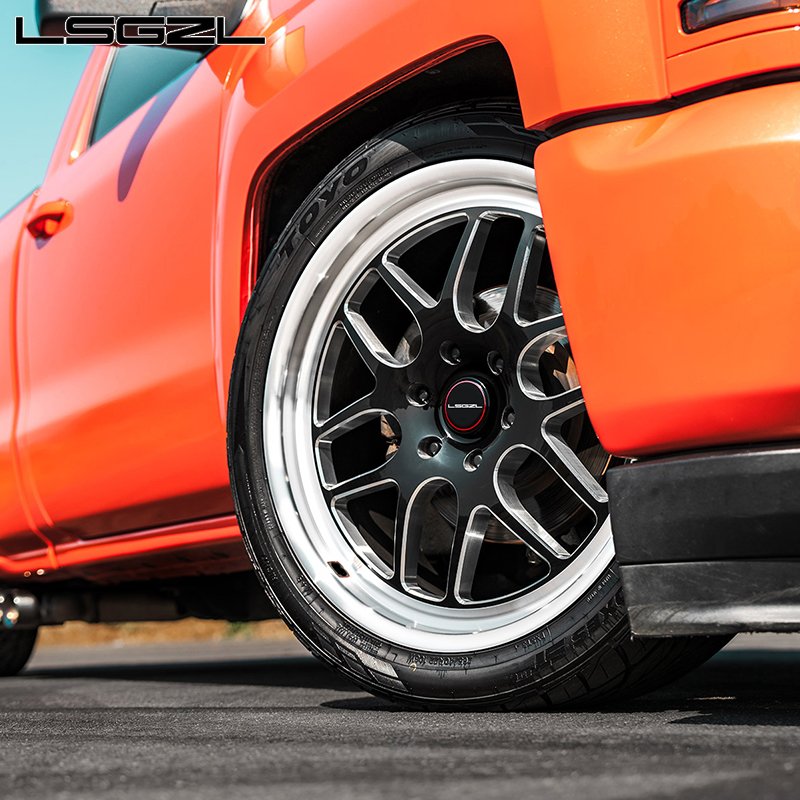 LSGZL Custom Concave Sport Wheel Beadlock Forged Alloy Wheel 5x114.3 5x120 6x139.7 Chrome BMW Car Rim 15 18 17 20 Inch ATV UTV