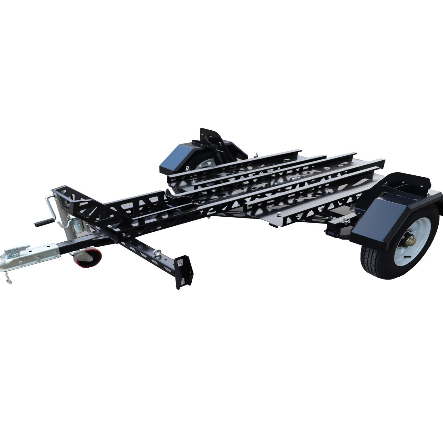 Wholesale Motorcycle Trailer Folding Motorcycle ATV Trailer Single Rail Motorcycle Trailer