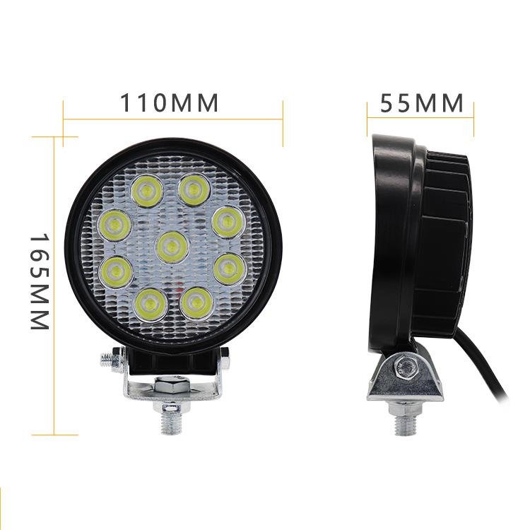 4 Inch 27W 55MM Car LED Square Working Light 9-60V 6000K for Vehicle LED Light Forklift Offroad Vehicle Auxiliary Light