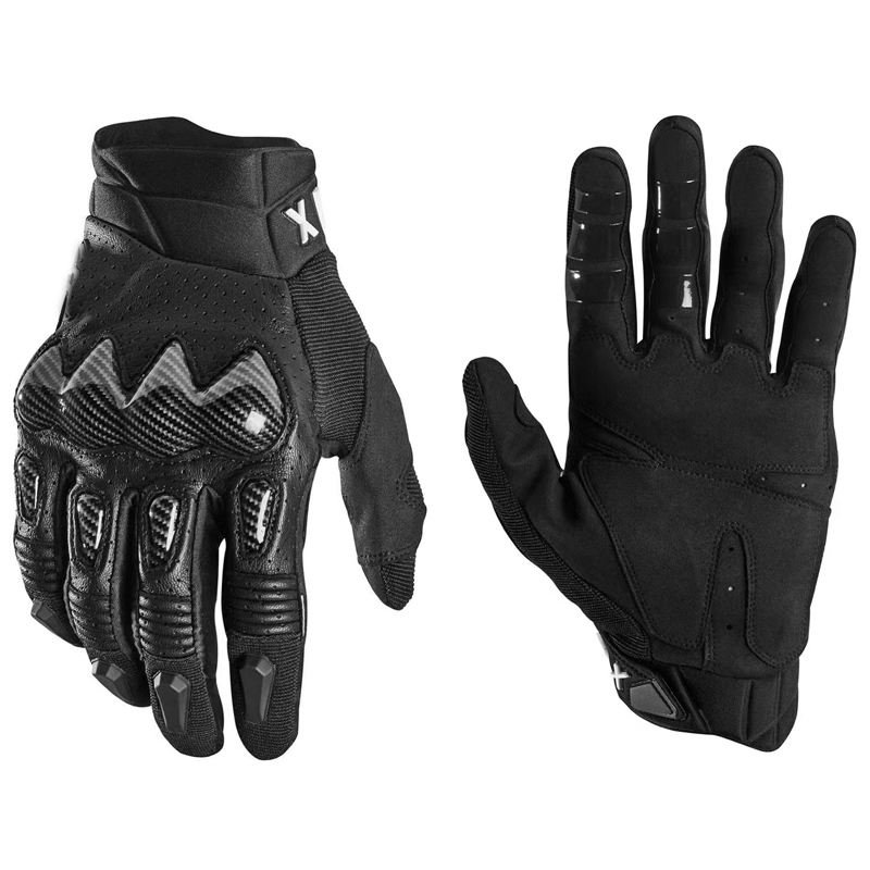 Customized MX XC BMX ATV Motocross Gloves Touch Screen Motorcycle Riding Gloves Leather Carbon Fiber Protective MTB Gloves