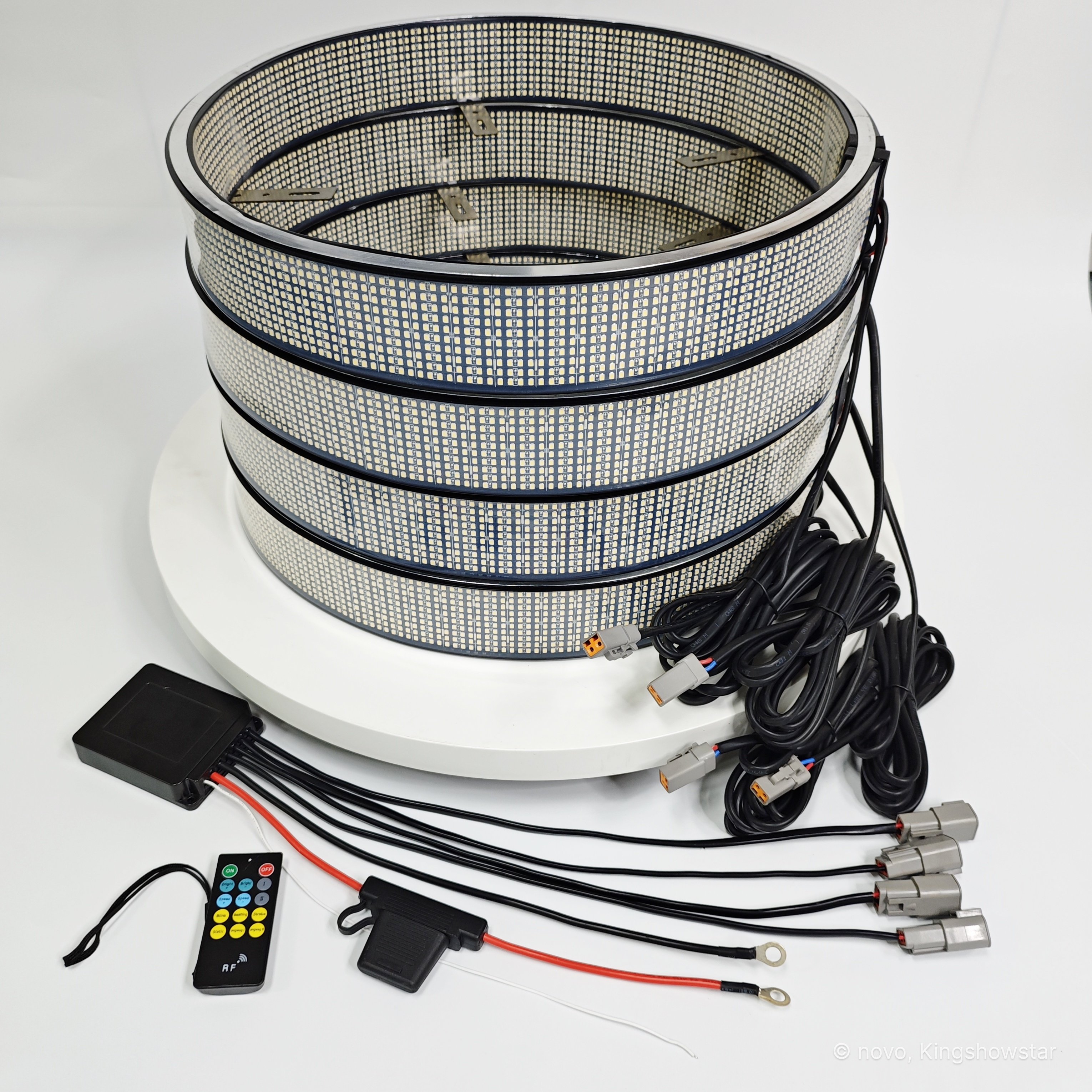 KingShowstar 20-Row High Ultra-Intensity Car Wheel Lights for Truck ATV
