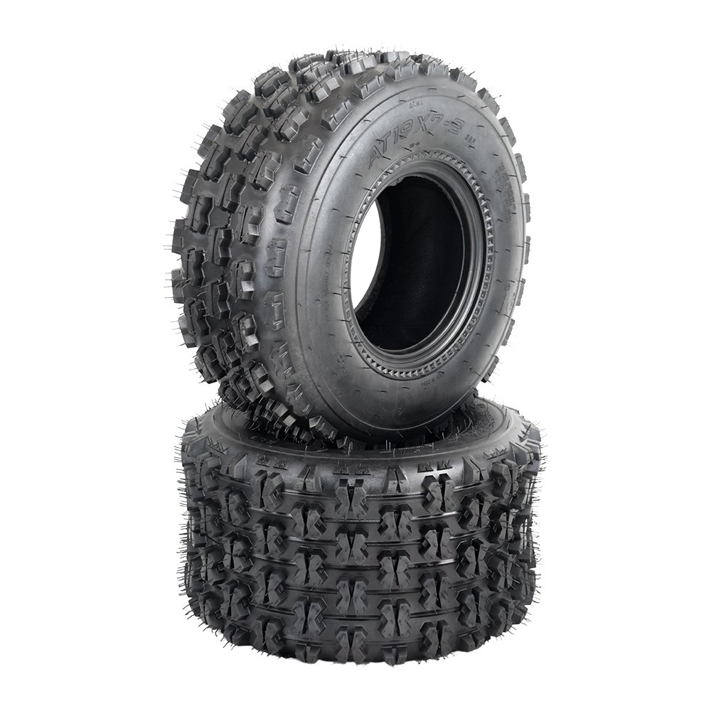 Replaced ATV Tires with off Road Pattern. Size of 19x7.00-8 19inch.Fit for Adult ATV.