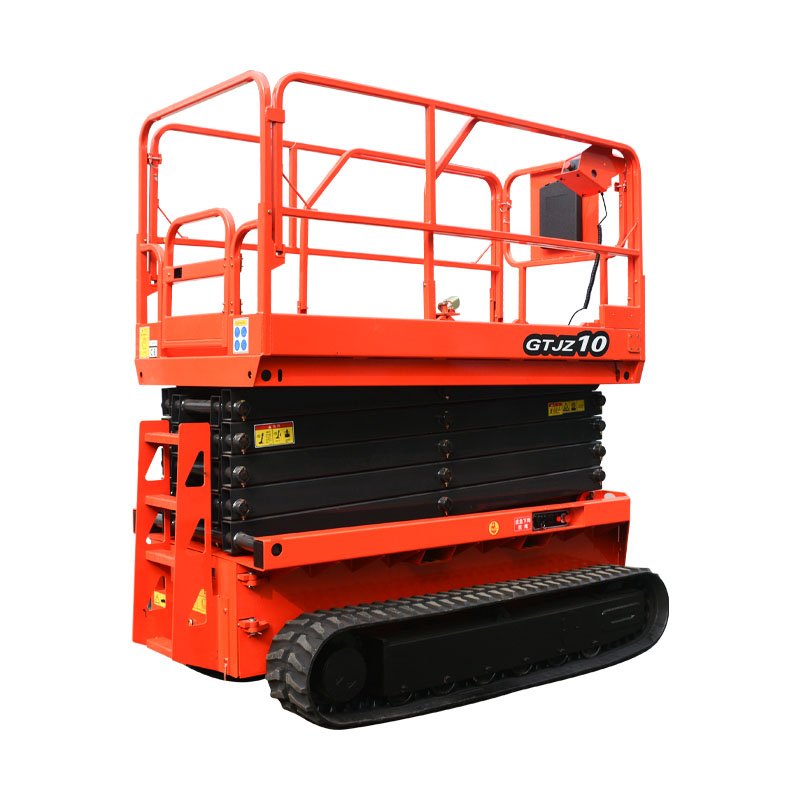 4-18m Rough Terrain Self Propelled Track Scissor Lift Mobile Hydraulic Electric Lifting Scaffold Work Platform ATV