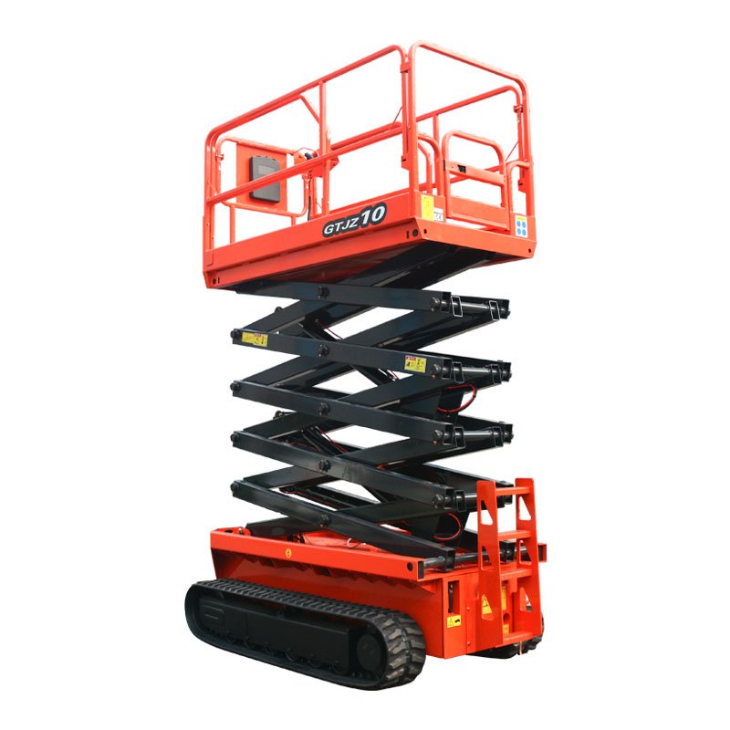 4-18m Rough Terrain Self Propelled Track Scissor Lift Mobile Hydraulic Electric Lifting Scaffold Work Platform ATV