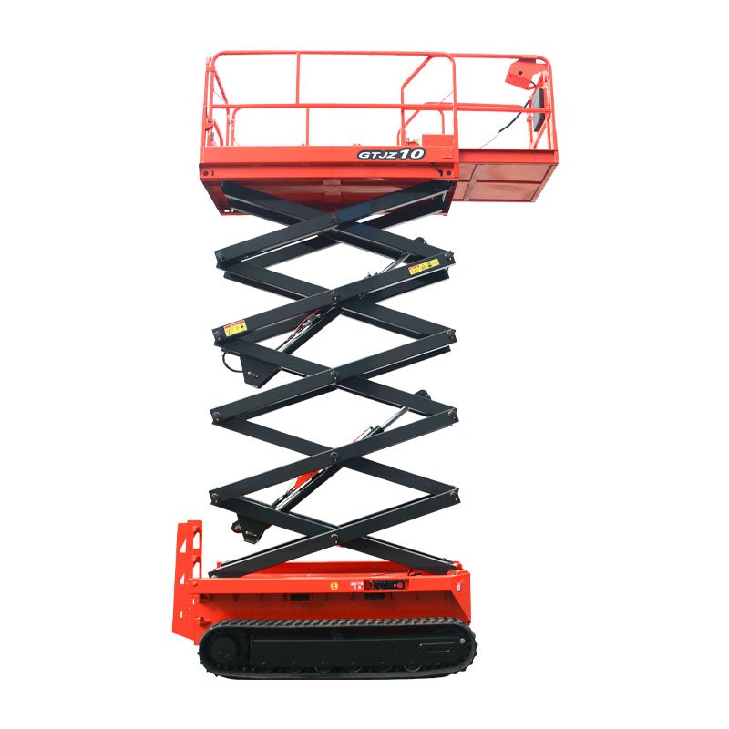 4-18m Rough Terrain Self Propelled Track Scissor Lift Mobile Hydraulic Electric Lifting Scaffold Work Platform ATV
