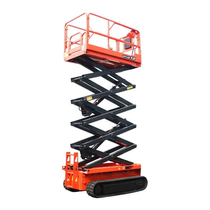 4-18m Rough Terrain Self Propelled Track Scissor Lift Mobile Hydraulic Electric Lifting Scaffold Work Platform ATV