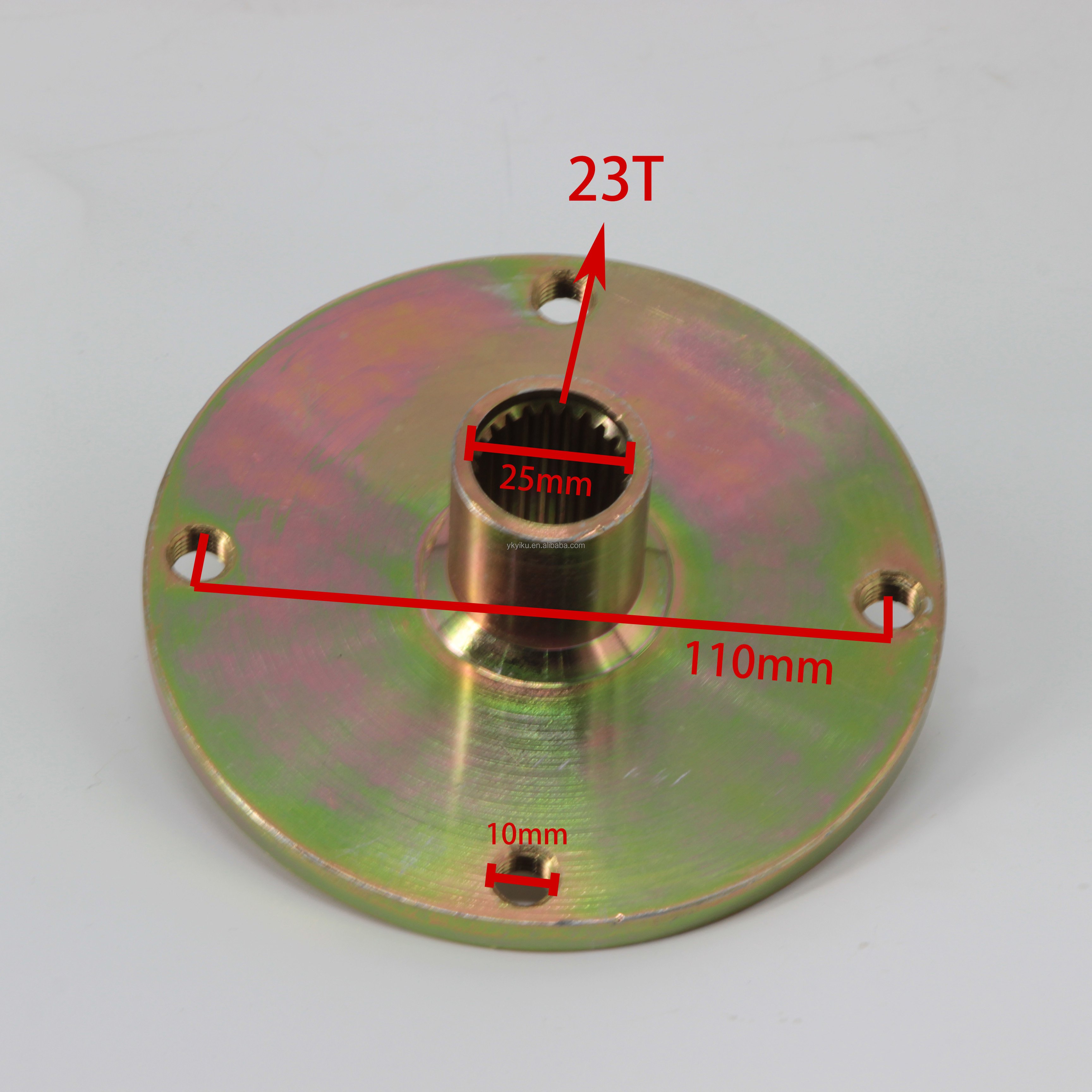 23T 100mm 110mm Rear Wheel Hub Suitable for China150cc 200cc 250cc 300cc Go Kart Buggy Karting ATV UTV Quad Motorcycle Parts