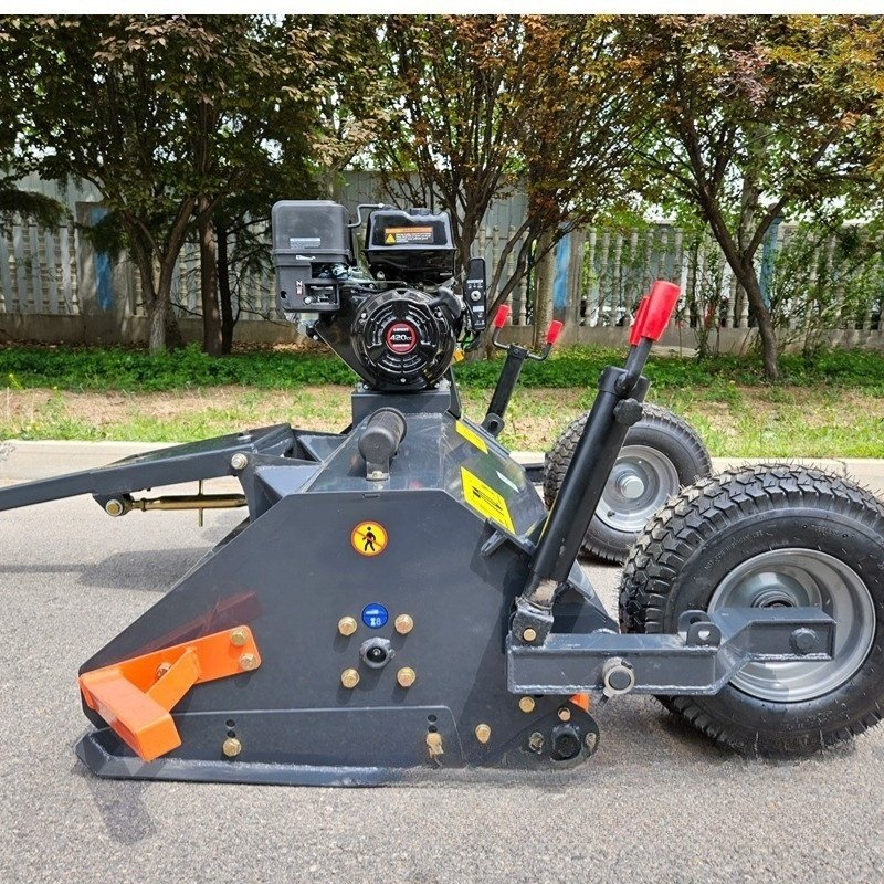 Trailer Mounted Tow 2 Wheels Mini Small 15HP Gasoline Engine Power Atv Flail Mower for Lawn Grass Cutting