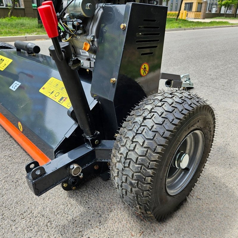 Trailer Mounted Tow 2 Wheels Mini Small 15HP Gasoline Engine Power Atv Flail Mower for Lawn Grass Cutting