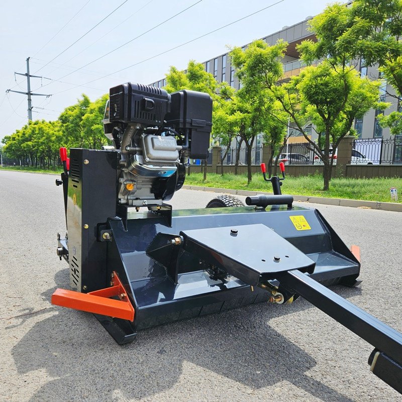 Trailer Mounted Tow 2 Wheels Mini Small 15HP Gasoline Engine Power Atv Flail Mower for Lawn Grass Cutting