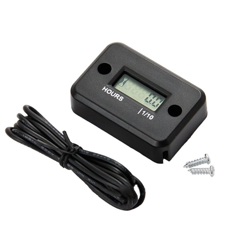 Digital LCD Hour Meter timer Counter for Motorcycle ATV Snowmobile Marine Boat Bike Waterproof