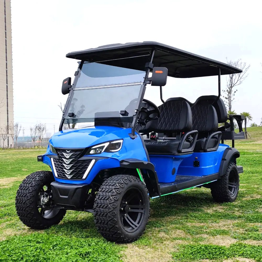 Electric jeep High Performance 4+2 Seats nissan Patrol Car Electric Golf Cart Battery Powered 4 Wheels Atv 500cc