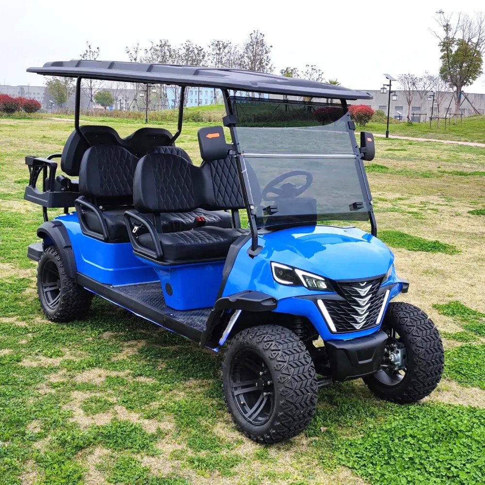 Electric jeep High Performance 4+2 Seats nissan Patrol Car Electric Golf Cart Battery Powered 4 Wheels Atv 500cc