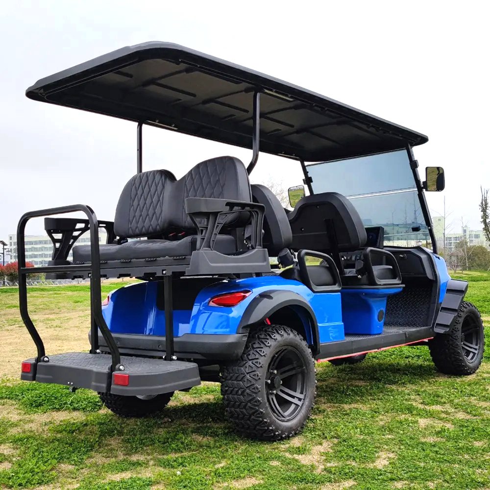 Electric jeep High Performance 4+2 Seats nissan Patrol Car Electric Golf Cart Battery Powered 4 Wheels Atv 500cc