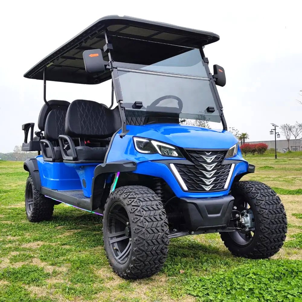 Electric jeep High Performance 4+2 Seats nissan Patrol Car Electric Golf Cart Battery Powered 4 Wheels Atv 500cc