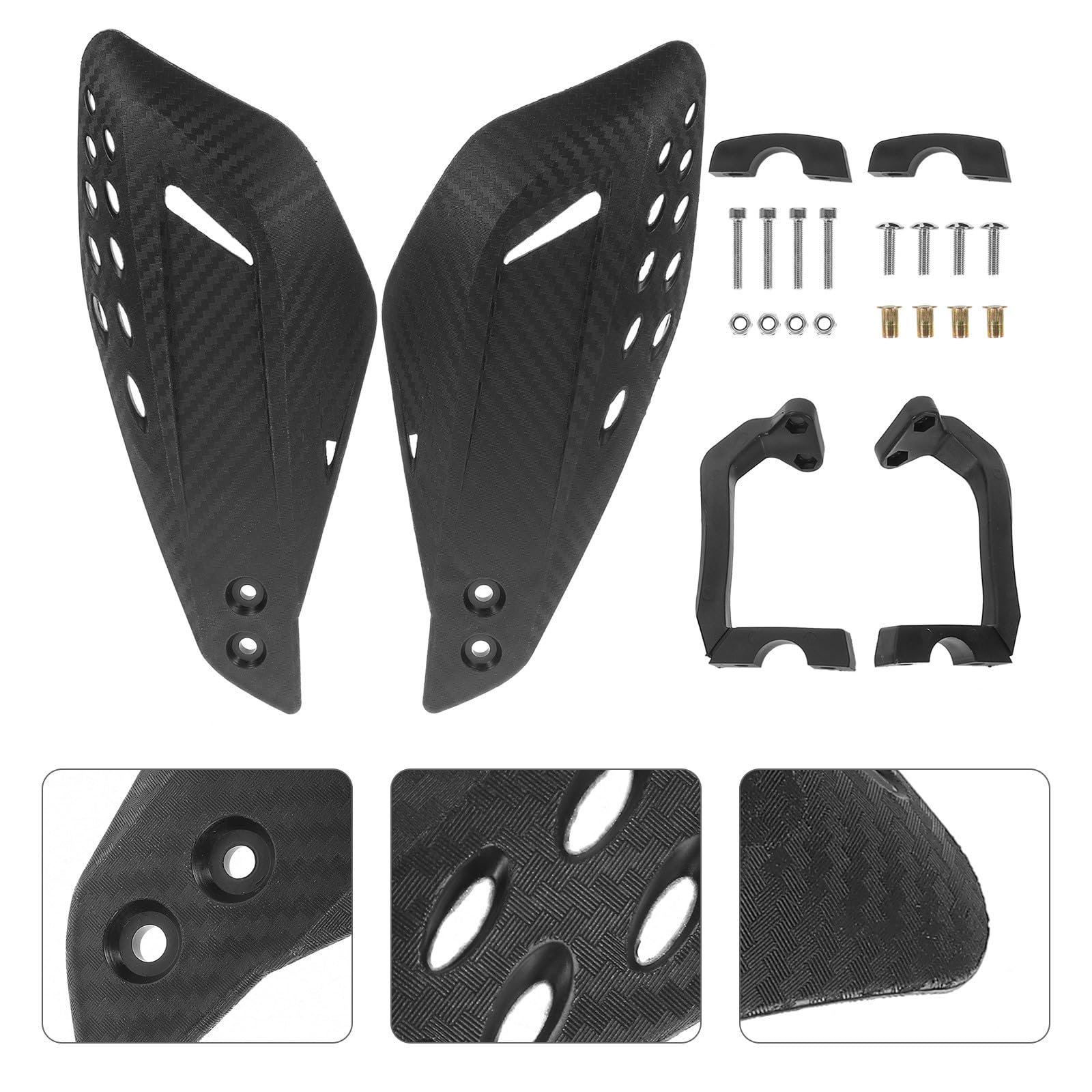 Handlebar Hand Brush Guards Handguards Assy for Motocross Motorcycle Off-road Pit Dirt Bike ATV Black
